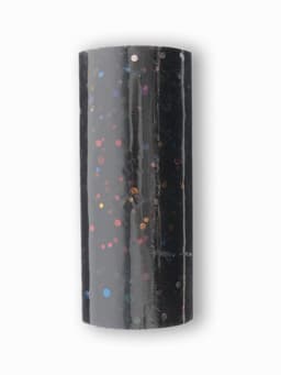 Фатин с разноцветными блёстками, 15 см, 23±1 м, 11±1 г/м², чёрный №40