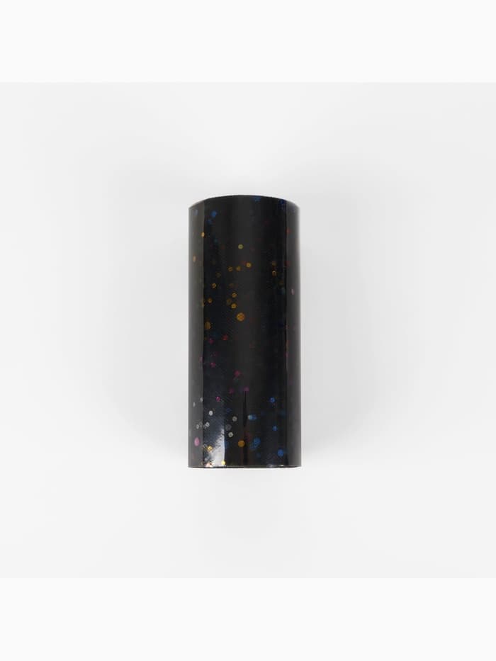 Фатин с разноцветными блёстками, 15 см, 23±1 м, 11±1 г/м², чёрный №40