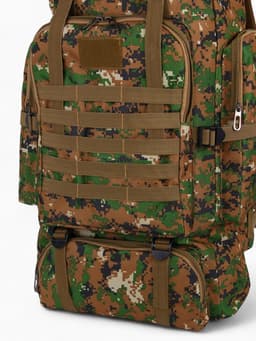 Рюкзак тактический туристический Adventure, 70 л, с карманами, расцветка пиксели, зелёный