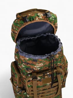 Рюкзак тактический туристический Adventure, 70 л, с карманами, расцветка пиксели, зелёный