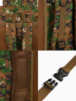 Рюкзак тактический туристический Adventure, 70 л, с карманами, расцветка пиксели, зелёный