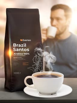 Кофе зерновой Evenso арабика 100%, 1 кг