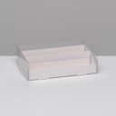 Коробка для макарун, с ложементом, белая 21×16.5×5.5 см