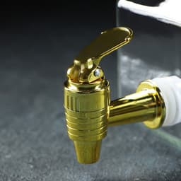 Диспенсер для напитков «Листок», 2.6 л, 18×12×15 см, стекло