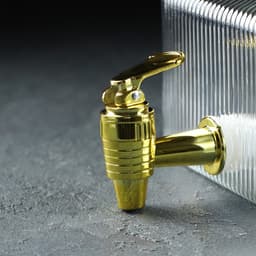 Диспенсер для напитков «Листок», 2.6 л, 18×13.5 см, стекло