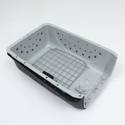 Переноска для животных пластиковая с металлической дверью 47×30×35 см, вес до 12 кг, серая