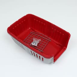 Переноска для животных, 47×30×35 см, вес до 9 кг, пластик, красная