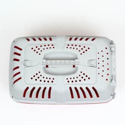 Переноска для животных, 47×30×35 см, вес до 9 кг, пластик, красная