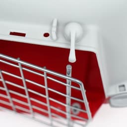 Переноска для животных, 47×30×35 см, вес до 9 кг, пластик, красная