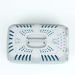 Переноска для животных, 47×30×35 см, вес до 9 кг, пластик, синяя