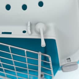 Переноска для животных, 47×30×35 см, вес до 9 кг, пластик, синяя