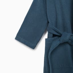 Халат махровый детский «Этель. Всегда первый», размер 32, морская волна