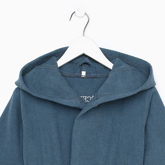 Халат махровый детский «Этель. Всегда первый», размер 30, синий