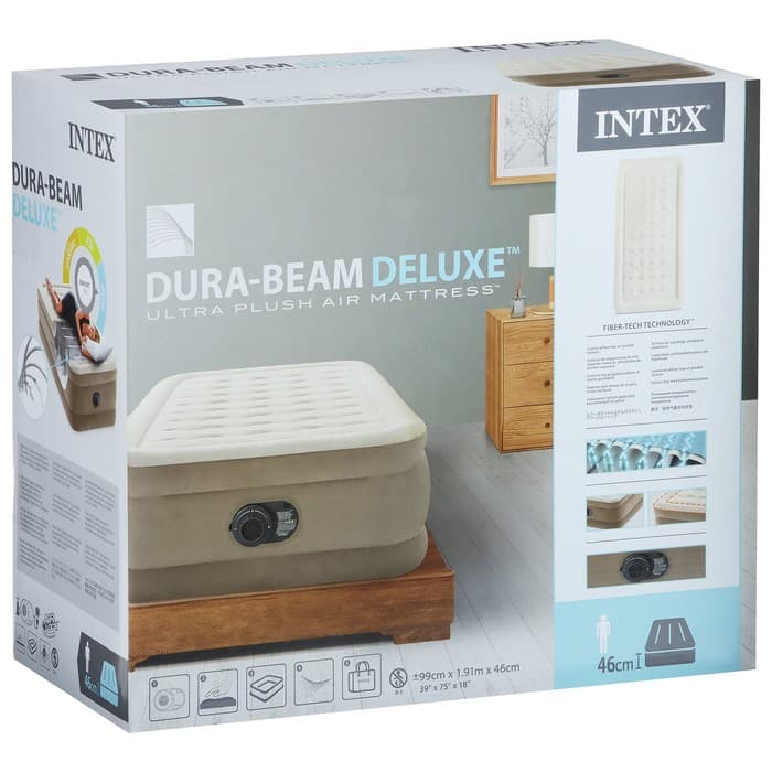 Кровать надувная TWIN ULTRA PLUSH AIRBED, 99×191×46 см, со встроенным насосом 64426ND