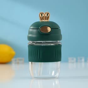 Бутылка для воды «Ушки», 350 мл, 9.5×9×17 см, стекло, МИКС