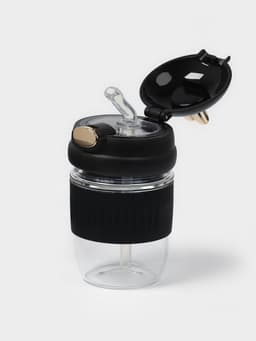 Бутылка для воды «Ушки», 350 мл, 9.5×9×17 см, стекло, МИКС