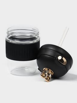 Бутылка для воды «Ушки», 350 мл, 9.5×9×17 см, стекло, МИКС