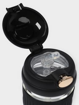 Бутылка для воды «Ушки», 350 мл, 9.5×9×17 см, стекло, МИКС