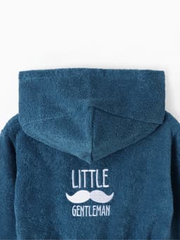 Халат махровый детский «Этель. Джентльмен», размер 34 (122-128 см), синий