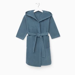 Халат махровый детский «Этель. Джентльмен», размер 34 (122-128 см), синий