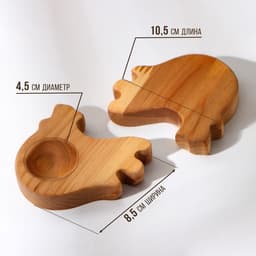 Пасхальный набор Adelica: подставка под яйцо и кулич, 2 подставки под яйцо, термонаклейки в подарок