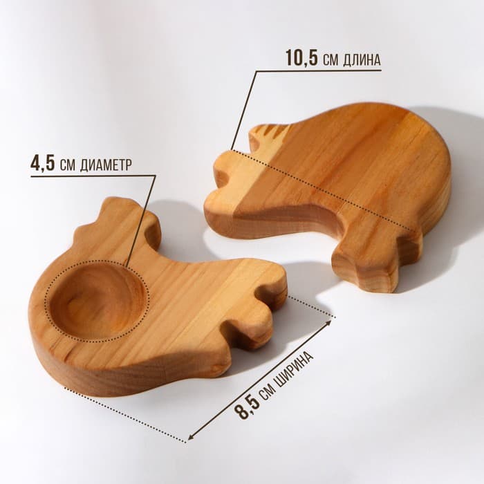 Пасхальный набор Adelica: подставка под яйцо и кулич, 2 подставки под яйцо, термонаклейки в подарок