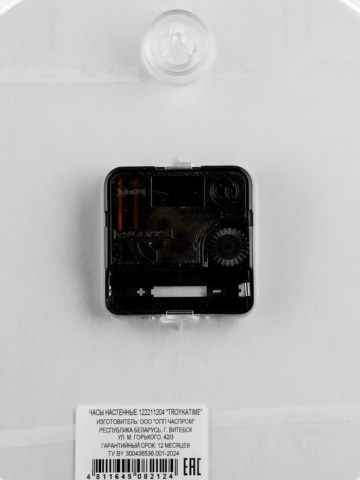 Часы настенные интерьерные «Листья», d=30 см, белые