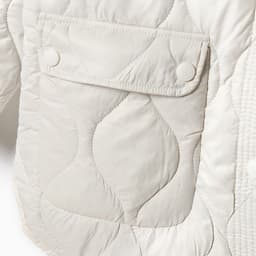 Куртка стёганая женская демисезонная MIST Oversize, размер 48, молочная