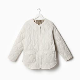 Куртка стёганая женская демисезонная MIST Oversize, размер 50, молочная
