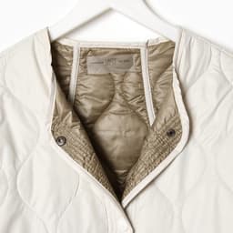 Куртка стёганая женская демисезонная MIST Oversize, размер 50, молочная