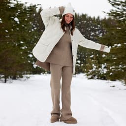 Куртка стёганая женская демисезонная MIST Oversize, размер 50, молочная