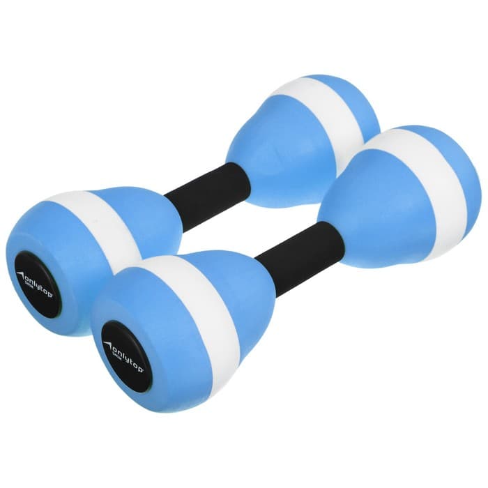 Гантели для аквааэробики ONLYTOP, 2 шт., 27.5×9 см, цвета МИКС