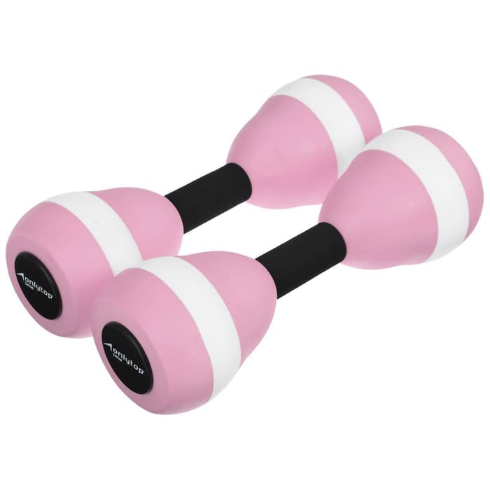 Гантели для аквааэробики ONLYTOP, 2 шт., 27.5×9 см, цвета МИКС