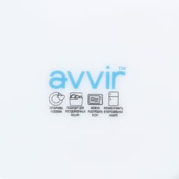 Тарелка десертная Avvir Carve, d=18 см, стеклокерамика, цвет белый