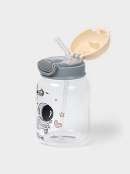 Бутылка для воды «Космонавты», 450 мл, 8.2×15 см, стекло, рисунок и МИКС