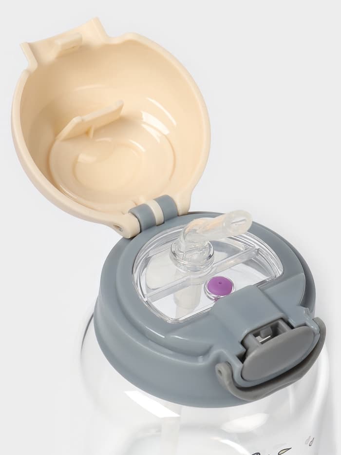 Бутылка для воды «Космонавты», 450 мл, 8.2×15 см, стекло, рисунок и МИКС