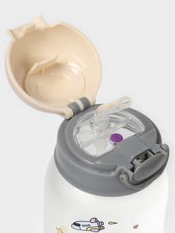 Бутылка для воды «Космонавты», 450 мл, 8.2×15 см, МИКС, матовое стекло