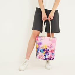 Сумка женская пляжная «Цветы», 35×40 см