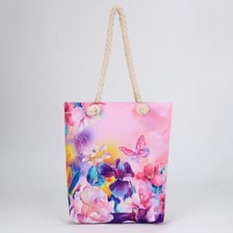 Сумка женская пляжная «Цветы», 35×40 см