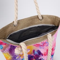 Сумка женская пляжная «Цветы», 35×40 см