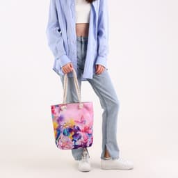 Сумка женская пляжная «Цветы», 35×40 см