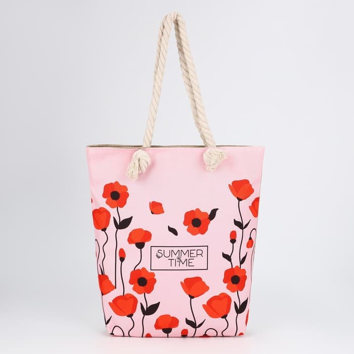 Сумка женская пляжная Summer Time, 35×40 см