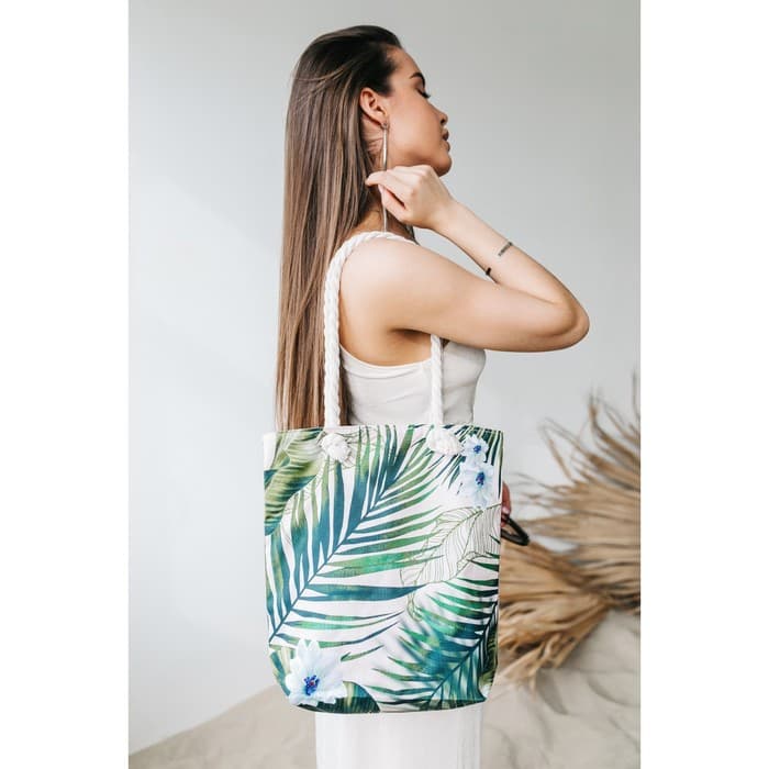 Сумка женская пляжная «Растение», 35×40 см