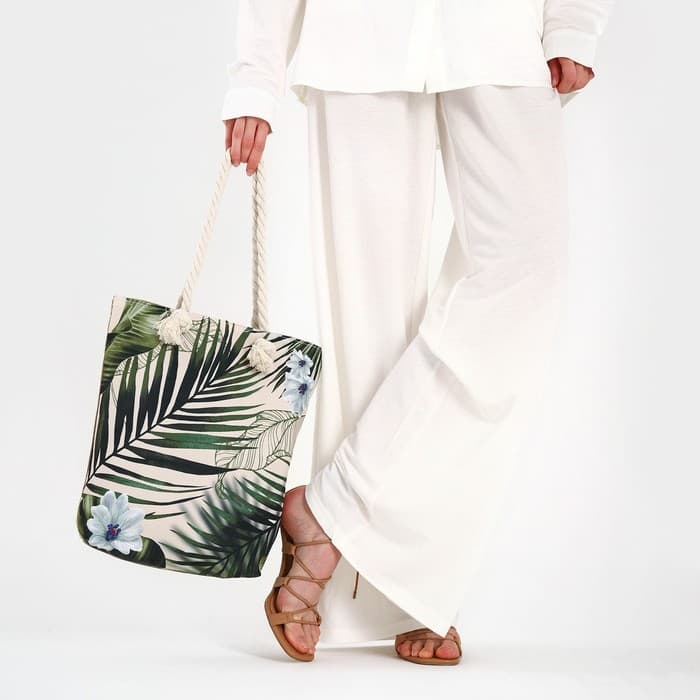 Сумка женская пляжная «Растение», 35×40 см