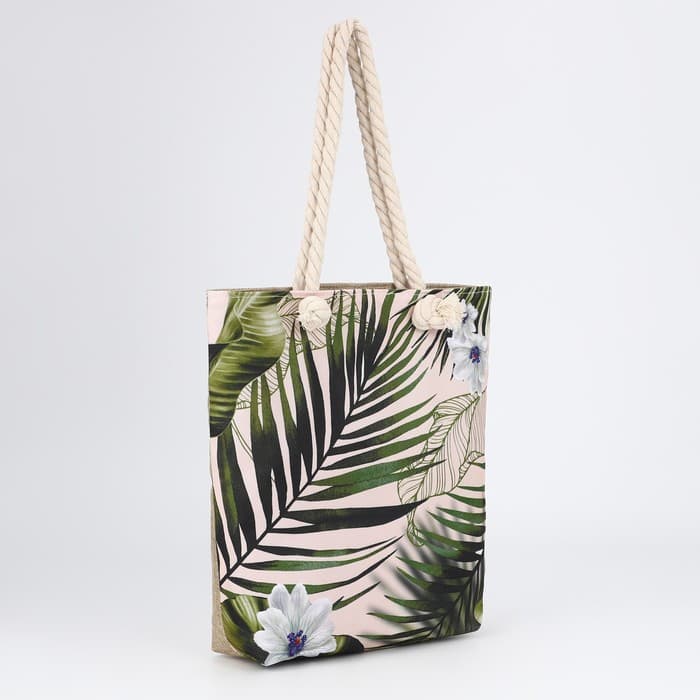 Сумка женская пляжная «Растение», 35×40 см