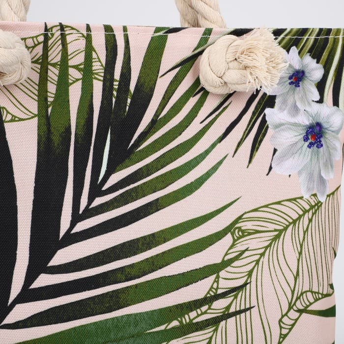 Сумка женская пляжная «Растение», 35×40 см