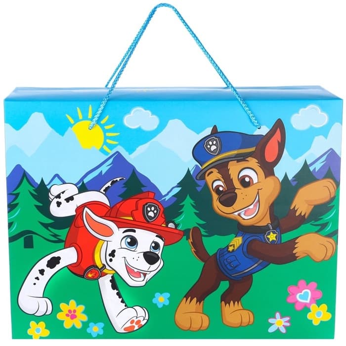 Пакет подарочный-коробка, 40×30×15 см, упаковка, Щенячий патруль