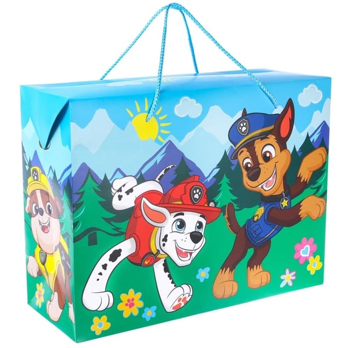 Пакет подарочный-коробка, 40×30×15 см, упаковка, Щенячий патруль