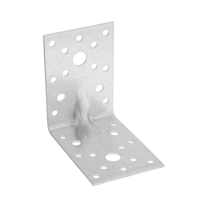 Уголок крепежный усиленный ТУНДРА krep, 85×85×60×2 мм, в упаковке 50 шт.