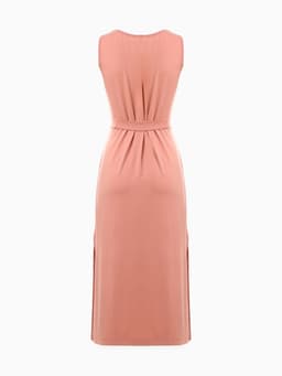 Сорочка миди ночная женская MINAKU: Home collection, тёмно-бежевая, размер 44